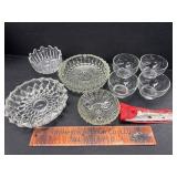 Clear glass lot and camping utensils