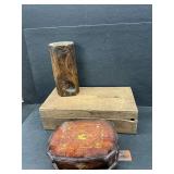 Vintage ballot box and other