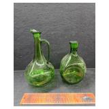 Green decanters