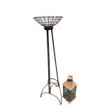 Metal planter and lantern