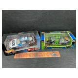 2 die cast cars