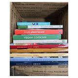 Box of cookbooks