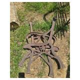 Cast iron bench ends