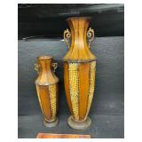 Metal vases
