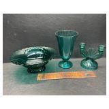 Bowl, vase and candle stand