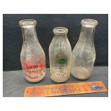 3 milk bottles