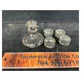 Sterling silver over glass