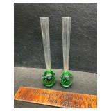 Art glass bud vases