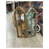 2 wood decor pcs