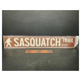 Metal sign