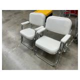 2 heavy duty folding chairs