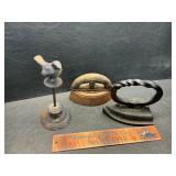 Vintage irons and other