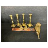 Brass candle holders