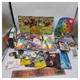 Misc Pokemon Lot. Binders, Jumbos, Coins, Stickers
