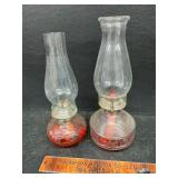 2 oil lamps
