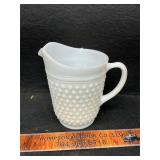 Milk glass pitcher