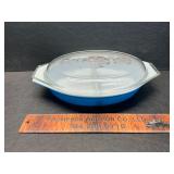 Pyrex divided dish with lid