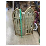 2 wood decor pcs