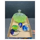 Art glass lot