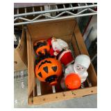 Crate with blow molds and other