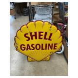 Large metal Shell sign