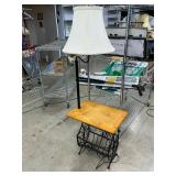 Magazine table lamp