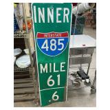 Large metal sign