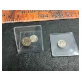 3 silver dimes