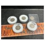 5 buffalo nickels