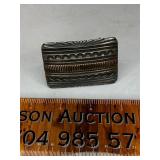 Sterling/14kt gold Navajo buckle by Herbert Begaye