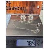 2 sterling silver earrings