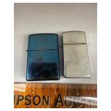 2 zippo lighters