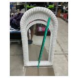 Wicker mirror