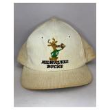 Vintage corduroy Milwaukee Bucks hat