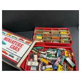 Miniature car case with cars