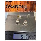 5.19 grams sterling silver earrings