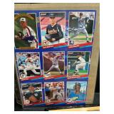 Uncut baseball cards and other sports items