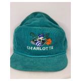 Vintage Charlotte Hornets corduroy rope hat