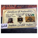 1 fourth grain 24 k gold