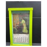 1897 framed calendar