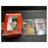 Cards and a bobble head