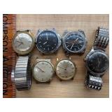 6 vintage timex watches