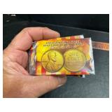 Gold plated pennies