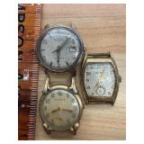 3 Antique Bulova watches two are running