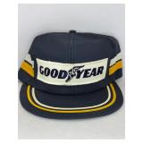 Vintage Goodyear striped hat
