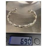 Sterling silver bangle bracelet 6.86 grams