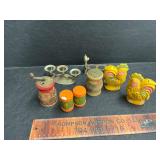Salt and pepper shakers and other