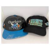 2 Charlotte hornets hats