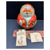 Vintage Santa tin