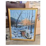 Art on canvas signed